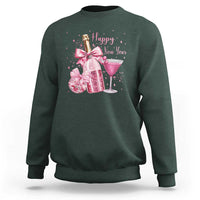Happy New Year 2026 New Years Eve Party Sweatshirt Pink Cocktail Disco Ball - Wonder Print Shop