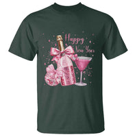 Happy New Year 2026 New Years Eve Party T Shirt Pink Cocktail Disco Ball - Wonder Print Shop