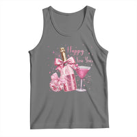 Happy New Year 2026 New Years Eve Party Tank Top Pink Cocktail Disco Ball - Wonder Print Shop