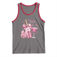 Happy New Year 2026 New Years Eve Party Tank Top Pink Cocktail Disco Ball - Wonder Print Shop