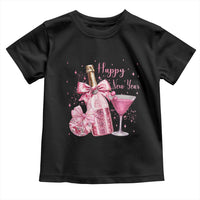 Happy New Year 2026 New Years Eve Party Toddler T Shirt Pink Cocktail Disco Ball - Wonder Print Shop