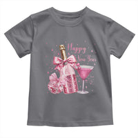 Happy New Year 2026 New Years Eve Party Toddler T Shirt Pink Cocktail Disco Ball - Wonder Print Shop