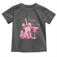 Happy New Year 2026 New Years Eve Party Toddler T Shirt Pink Cocktail Disco Ball - Wonder Print Shop