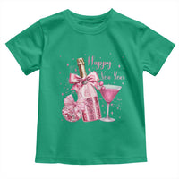 Happy New Year 2026 New Years Eve Party Toddler T Shirt Pink Cocktail Disco Ball - Wonder Print Shop