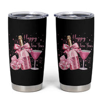 Happy New Year 2026 New Years Eve Party Tumbler Cup Pink Cocktail Disco Ball - Wonder Print Shop