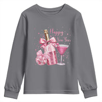 Happy New Year 2026 New Years Eve Party Youth Sweatshirt Pink Cocktail Disco Ball - Wonder Print Shop