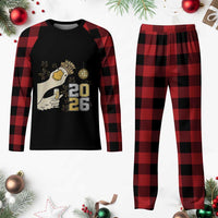 Funny New Years Eve Silly Goose 2026 Plaid Pajama Set New Year Party - Wonder Print Shop