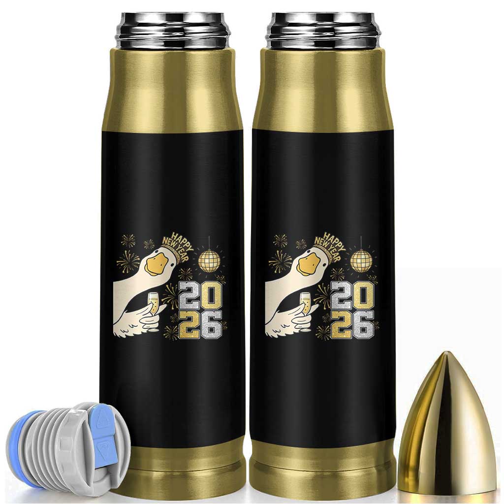 Funny New Years Eve Silly Goose 2026 Bullet Tumbler New Year Party - Wonder Print Shop
