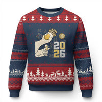 Funny New Years Eve Silly Goose 2026 Ugly Christmas Sweater New Year Party - Wonder Print Shop