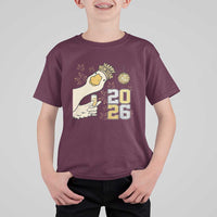 Funny New Years Eve Silly Goose 2026 T Shirt For Kid New Year Party - Wonder Print Shop