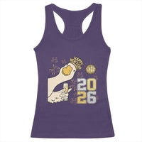 Funny New Years Eve Silly Goose 2026 Racerback Tank Top New Year Party - Wonder Print Shop