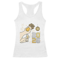 Funny New Years Eve Silly Goose 2026 Racerback Tank Top New Year Party - Wonder Print Shop