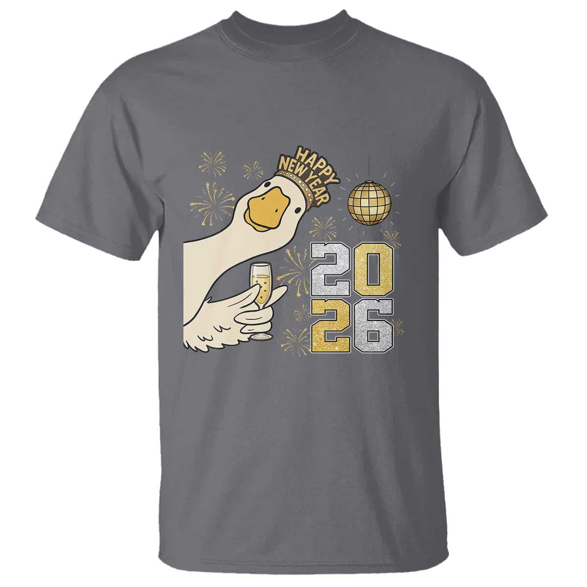 Funny New Years Eve Silly Goose 2026 T Shirt New Year Party - Wonder Print Shop