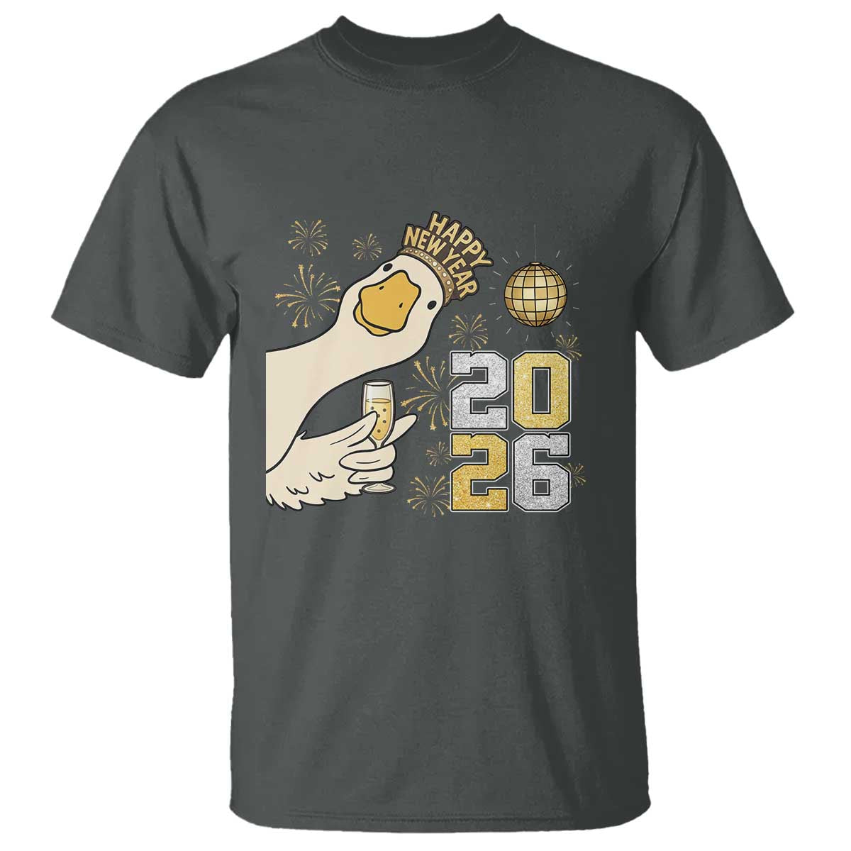 Funny New Years Eve Silly Goose 2026 T Shirt New Year Party - Wonder Print Shop