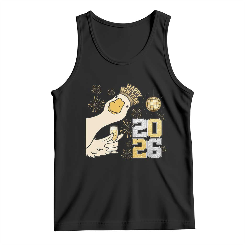 Funny New Years Eve Silly Goose 2026 Tank Top New Year Party - Wonder Print Shop