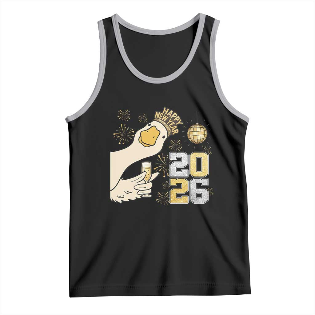 Funny New Years Eve Silly Goose 2026 Tank Top New Year Party - Wonder Print Shop