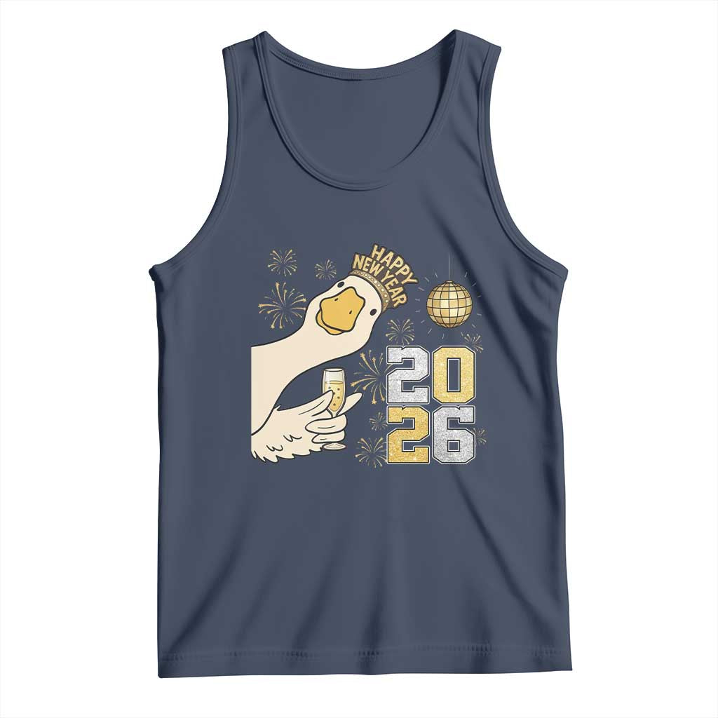 Funny New Years Eve Silly Goose 2026 Tank Top New Year Party - Wonder Print Shop