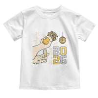 Funny New Years Eve Silly Goose 2026 Toddler T Shirt New Year Party - Wonder Print Shop