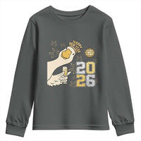 Funny New Years Eve Silly Goose 2026 Youth Sweatshirt New Year Party - Wonder Print Shop