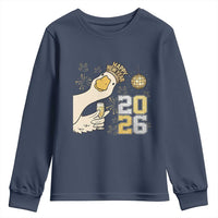 Funny New Years Eve Silly Goose 2026 Youth Sweatshirt New Year Party - Wonder Print Shop