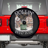Funny Raccoon Rollin Into 2026 Spare Tire Cover New Year Dumpster Fire Firework - Wonder Print Shop