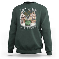 Funny Raccoon Rollin Into 2026 Sweatshirt New Year Dumpster Fire Firework - Wonder Print Shop