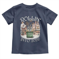 Funny Raccoon Rollin Into 2026 Toddler T Shirt New Year Dumpster Fire Firework - Wonder Print Shop