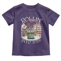 Funny Raccoon Rollin Into 2026 Toddler T Shirt New Year Dumpster Fire Firework - Wonder Print Shop