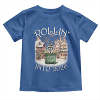 Funny Raccoon Rollin Into 2026 Toddler T Shirt New Year Dumpster Fire Firework - Wonder Print Shop