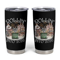 Funny Raccoon Rollin Into 2026 Tumbler Cup New Year Dumpster Fire Firework - Wonder Print Shop
