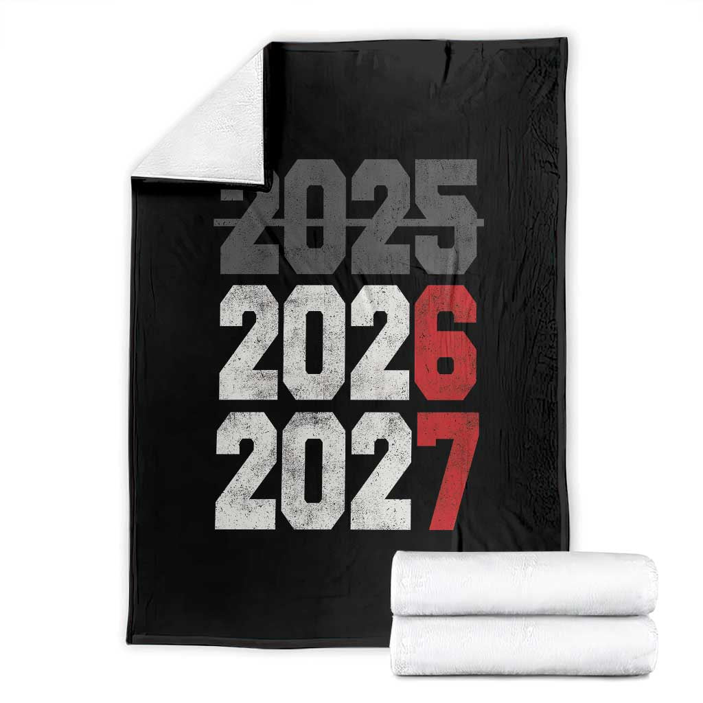Funny 67 New Year Throw Blanket Happy New Year 2026 2027 Sports Jersey Number - Wonder Print Shop