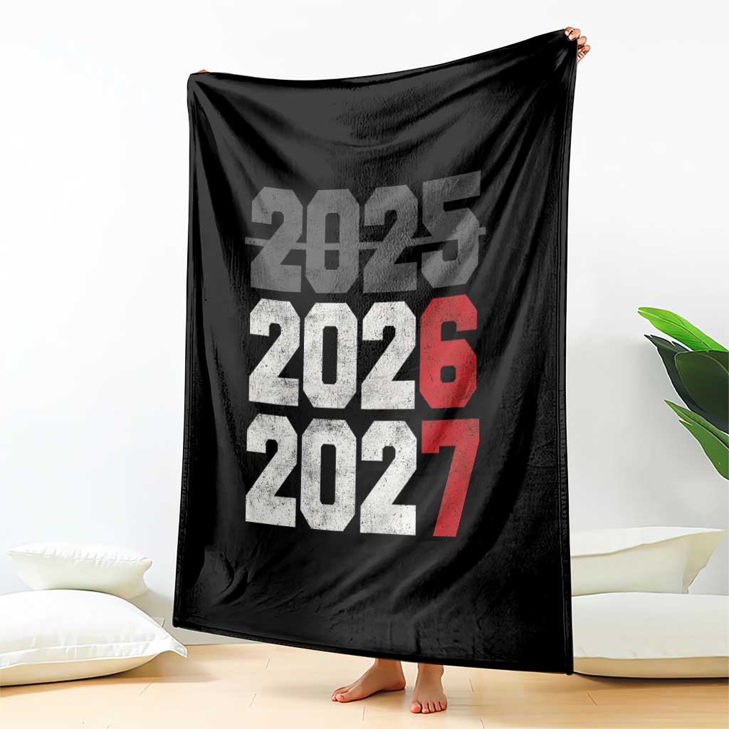 Funny 67 New Year Throw Blanket Happy New Year 2026 2027 Sports Jersey Number - Wonder Print Shop