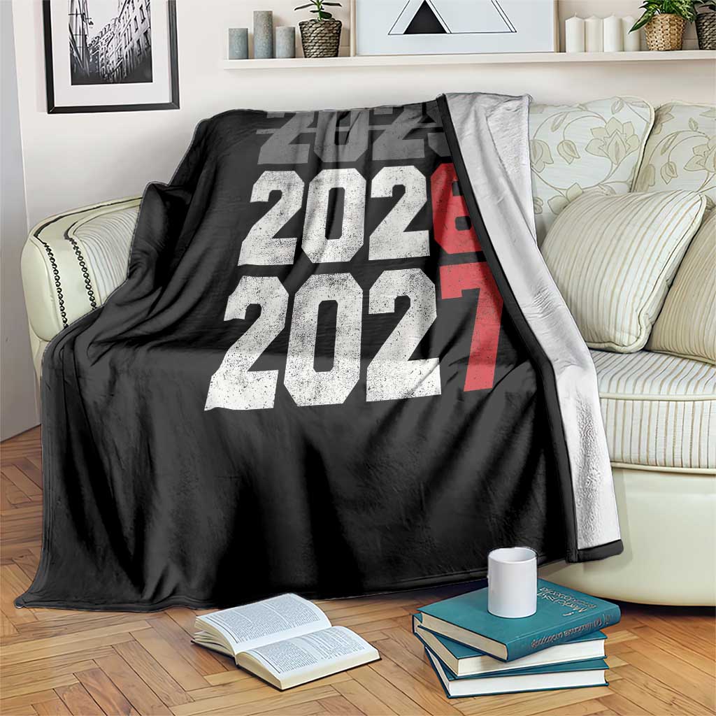 Funny 67 New Year Throw Blanket Happy New Year 2026 2027 Sports Jersey Number - Wonder Print Shop