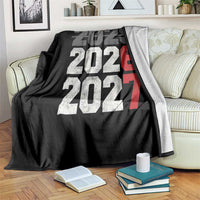 Funny 67 New Year Throw Blanket Happy New Year 2026 2027 Sports Jersey Number - Wonder Print Shop