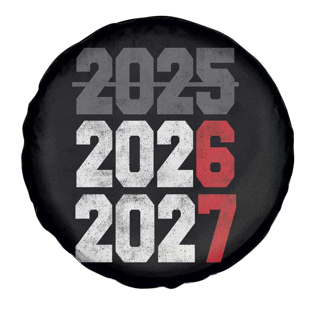 Funny 67 New Year Spare Tire Cover Happy New Year 2026 2027 Sports Jersey Number - Wonder Print Shop