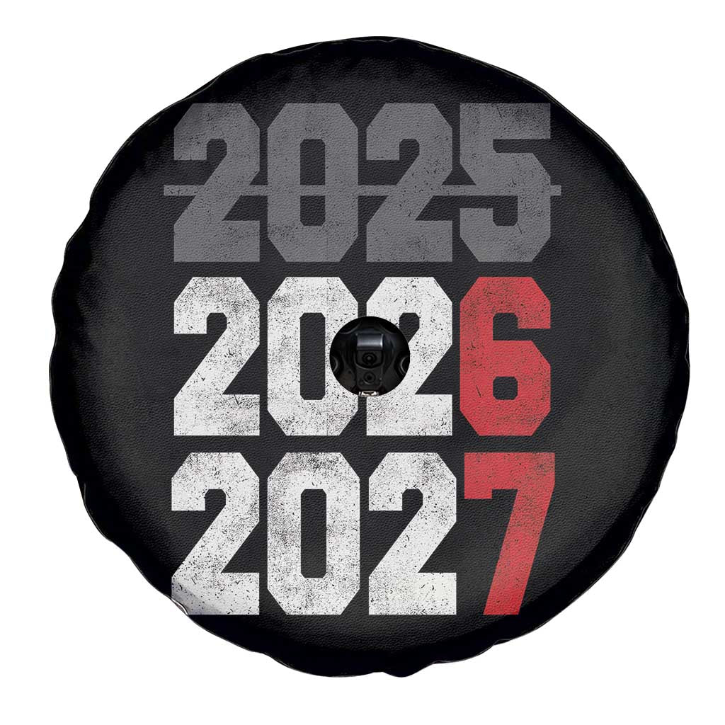 Funny 67 New Year Spare Tire Cover Happy New Year 2026 2027 Sports Jersey Number - Wonder Print Shop