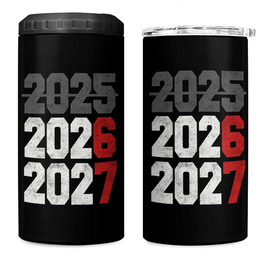Funny 67 New Year 4 in 1 Can Cooler Tumbler Happy New Year 2026 2027 Sports Jersey Number - Wonder Print Shop