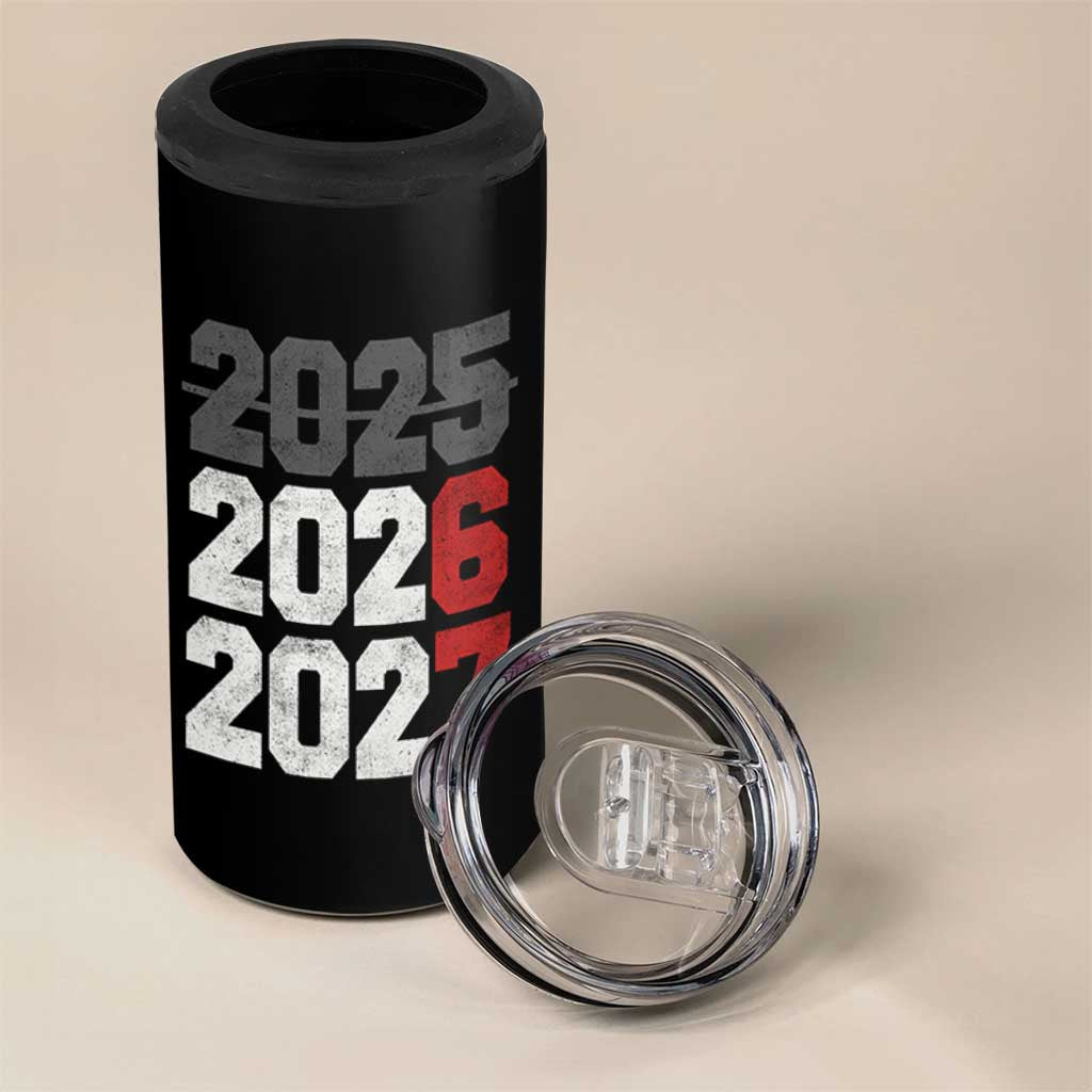 Funny 67 New Year 4 in 1 Can Cooler Tumbler Happy New Year 2026 2027 Sports Jersey Number - Wonder Print Shop