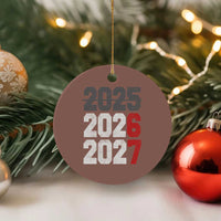 Funny 67 New Year Ceramic Ornament Happy New Year 2026 2027 Sports Jersey Number - Wonder Print Shop