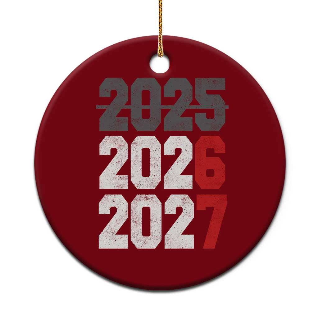 Funny 67 New Year Ceramic Ornament Happy New Year 2026 2027 Sports Jersey Number - Wonder Print Shop