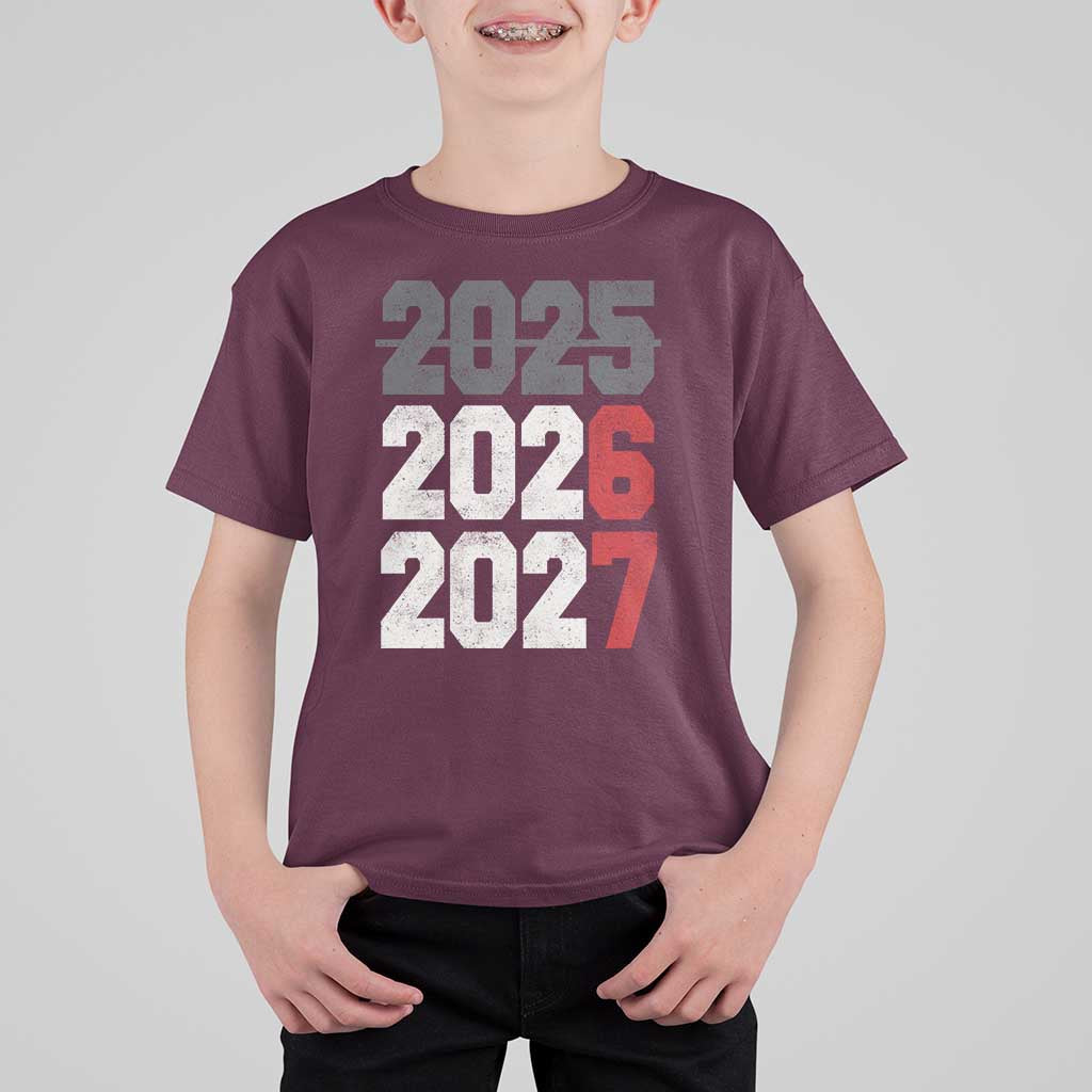 Funny 67 New Year T Shirt For Kid Happy New Year 2026 2027 Sports Jersey Number - Wonder Print Shop