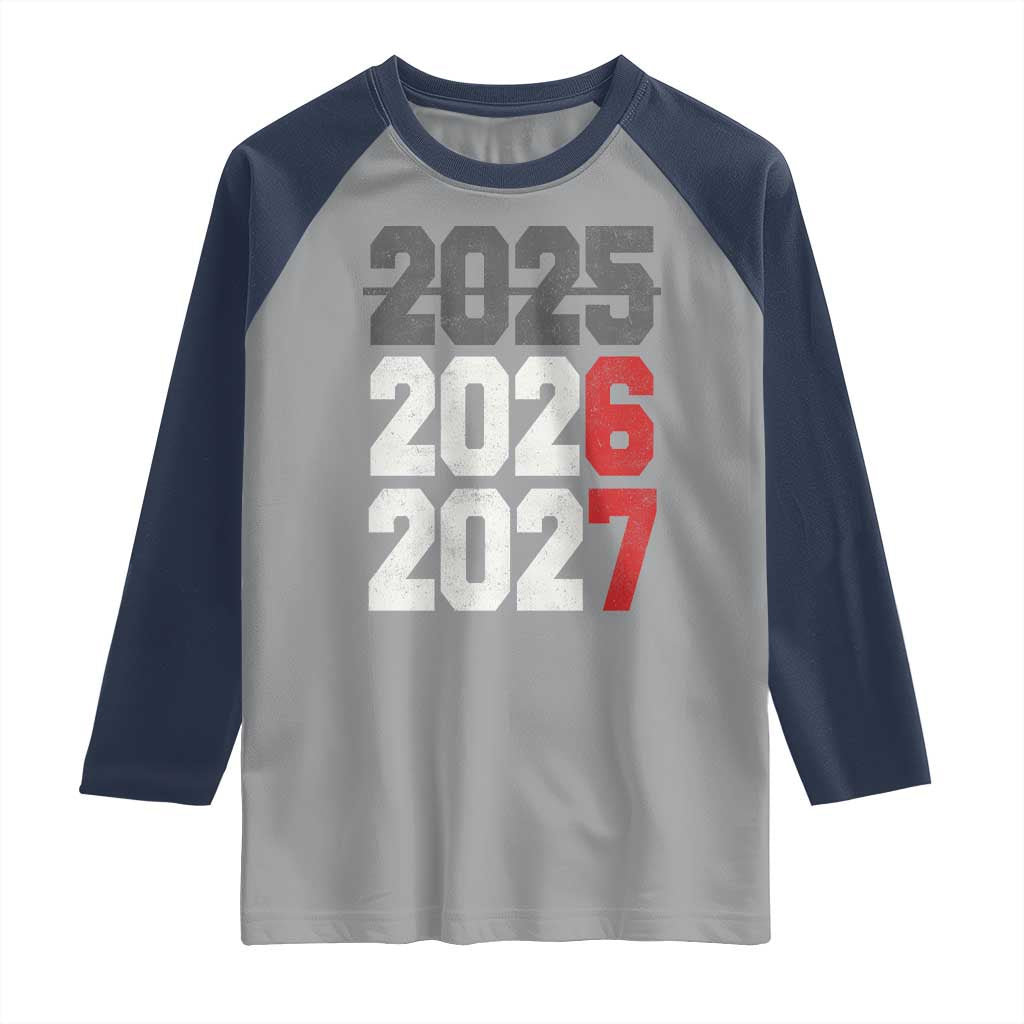 Funny 67 New Year Raglan Shirt Happy New Year 2026 2027 Sports Jersey Number - Wonder Print Shop