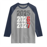 Funny 67 New Year Raglan Shirt Happy New Year 2026 2027 Sports Jersey Number - Wonder Print Shop