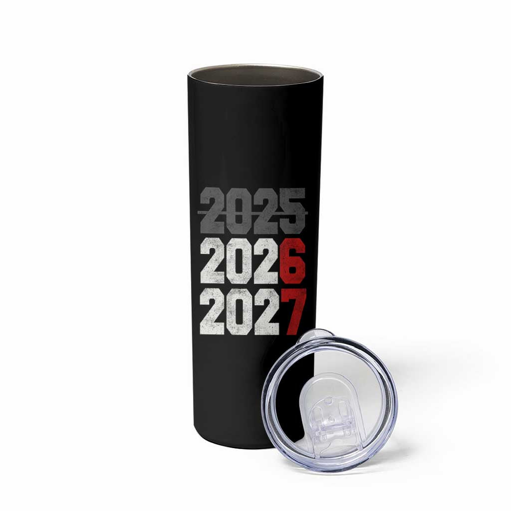 Funny 67 New Year Skinny Tumbler Happy New Year 2026 2027 Sports Jersey Number - Wonder Print Shop
