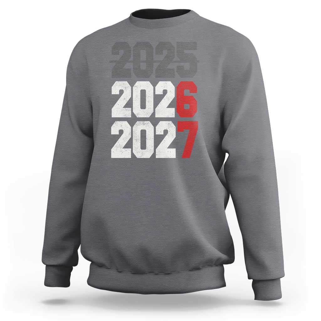 Funny 67 New Year Sweatshirt Happy New Year 2026 2027 Sports Jersey Number - Wonder Print Shop