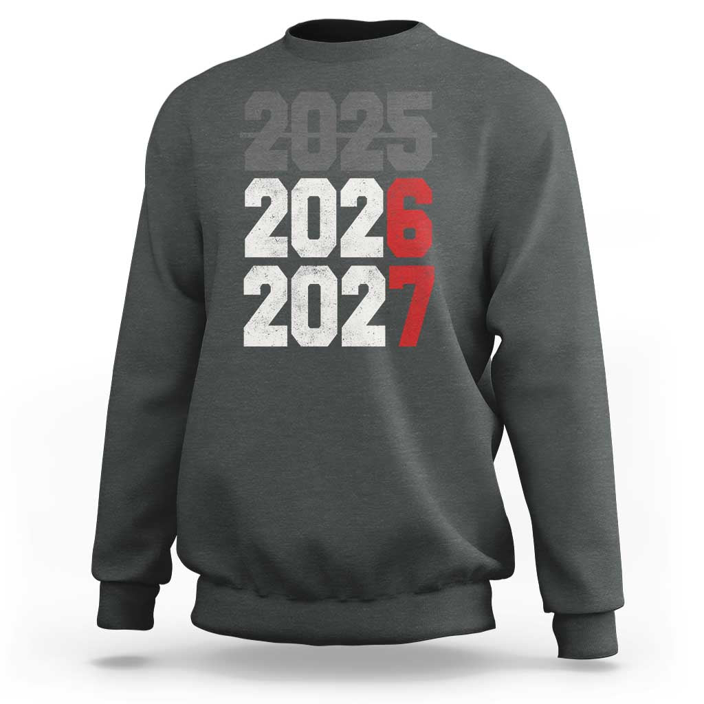 Funny 67 New Year Sweatshirt Happy New Year 2026 2027 Sports Jersey Number - Wonder Print Shop