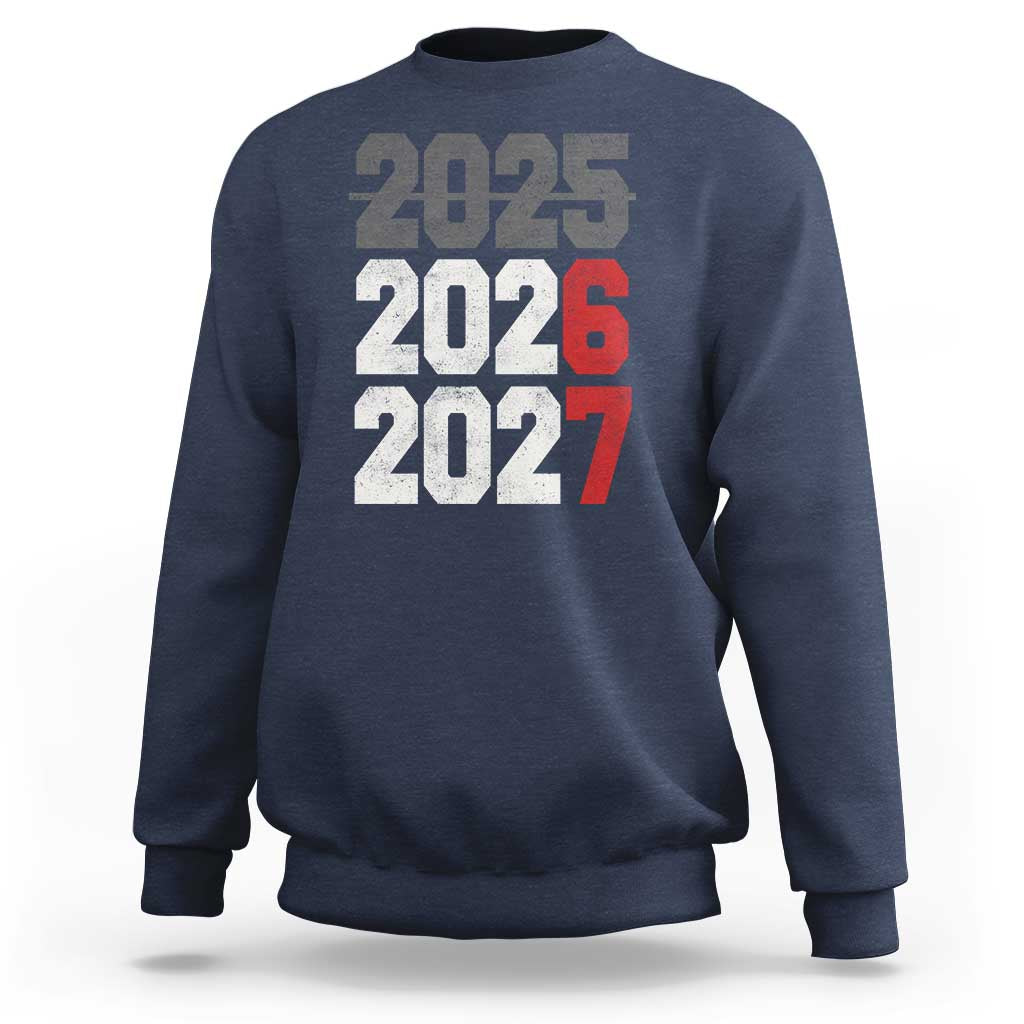 Funny 67 New Year Sweatshirt Happy New Year 2026 2027 Sports Jersey Number - Wonder Print Shop