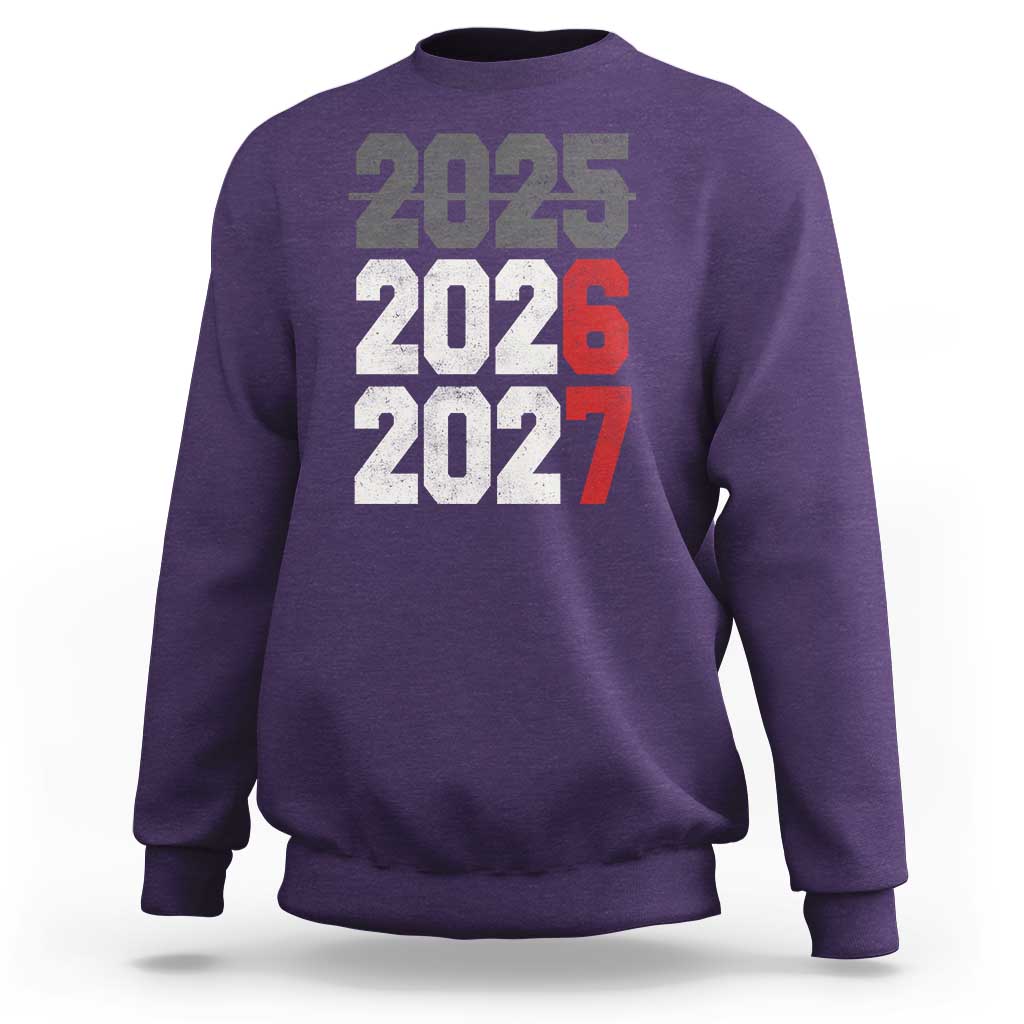 Funny 67 New Year Sweatshirt Happy New Year 2026 2027 Sports Jersey Number - Wonder Print Shop