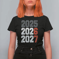 Funny 67 New Year T Shirt For Women Happy New Year 2026 2027 Sports Jersey Number - Wonder Print Shop