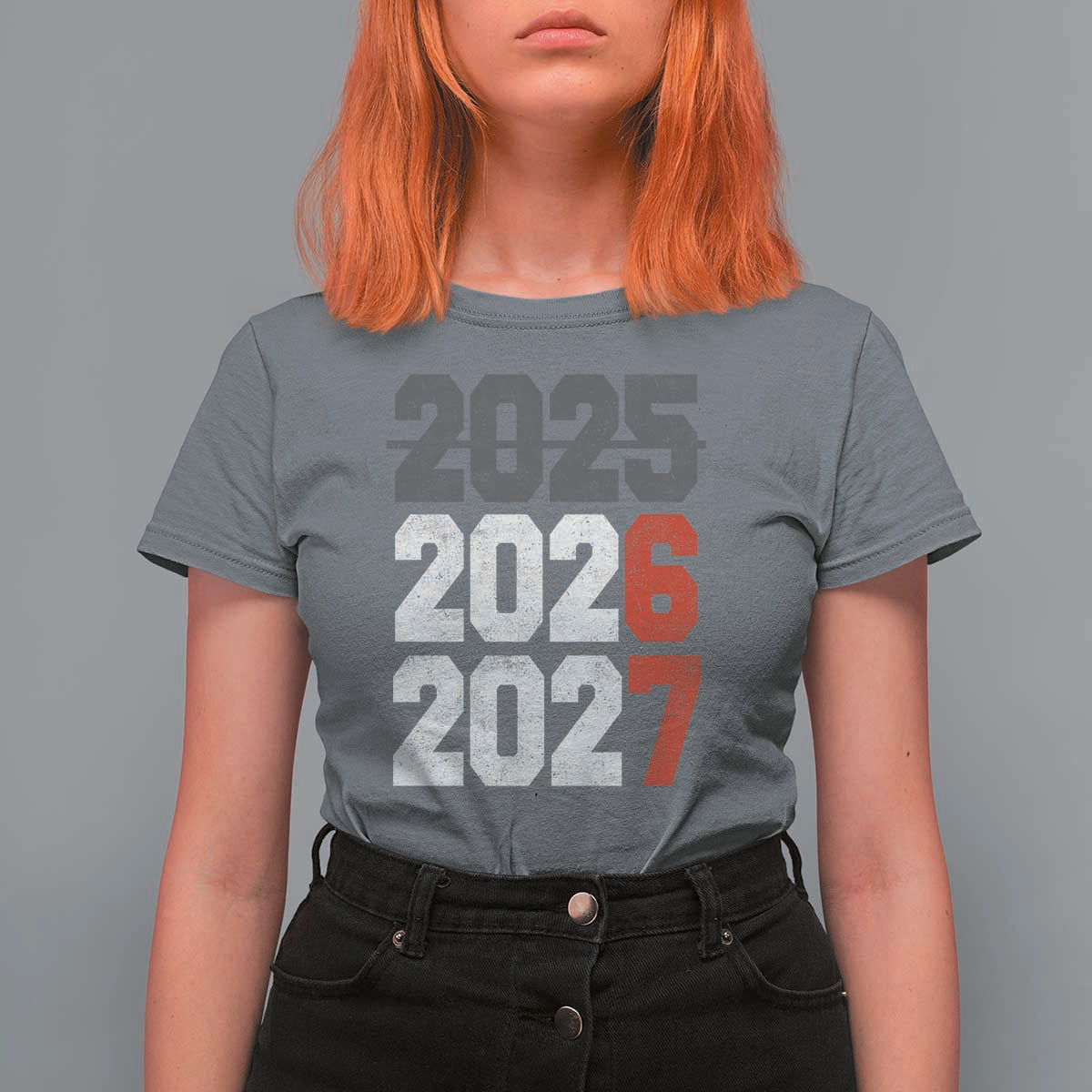 Funny 67 New Year T Shirt For Women Happy New Year 2026 2027 Sports Jersey Number - Wonder Print Shop